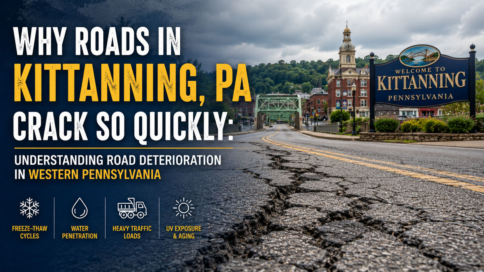 Why Roads in Kittanning, PA Crack So Quickly: Understanding Road Deterioration in Western Pennsylvania